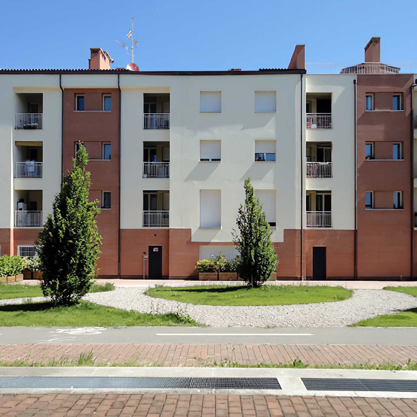social housing - progetto legnani, esterni